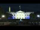 La Maison Blanche illuminée aux couleurs du drapeau israélien