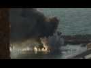 Israeli strike on boats in Gaza port