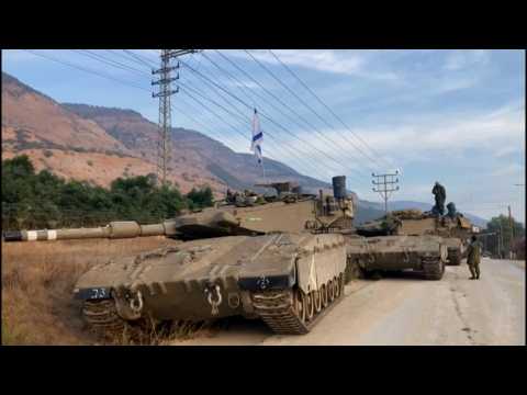 Israeli tanks deployed in Upper Galilee near border with Lebanon