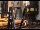 VIDÉO. Ding dong : une nouvelle cloche est arrivée à la cathédrale Saint-Corentin de Quimper