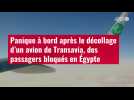 VIDÉO. Panique à bord après le décollage d'un avion de Transavia, des passagers bloqués en Egypte