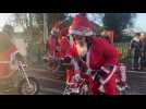 La tournée 2023 des père Noël en motocyclette en balade de Bourecq à Lillers, en passant par Aire