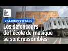 Villeneuve-d'Ascq: manifestation des défenseurs de l'école de musique