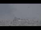Destruction in Gaza&rsquo;s Shujaya neighborhood as seen from Israel - Label : AFPTV - First images - Category : News