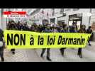 VIDEO. 250 manifestants contre la loi immigration à Nantes