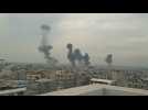 Smoke billows over Rafah following Israeli strikes