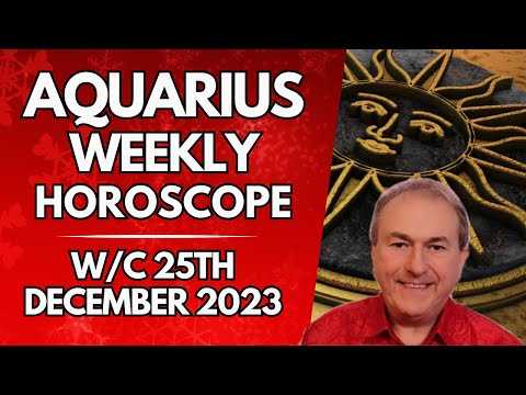 Aquarius Horoscope Weekly Astrology from 25th December 2023