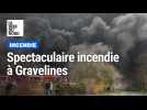 Gravelines : l'incendie à Sportica devient apocalyptique