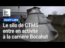 Le silo de CTMS, fait à Avesnes, entre en activité à la carrière Bocahut à Haut-Lieu