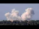 Smoke billows over central Gaza after explosions