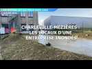 Les locaux de l'entreprise Ardenne Patrimoine Insertion inondés à Charleville-Mézières