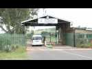 Scene outside of prison Oscar Pistorius was released from