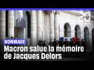 Macron rend hommage à Delors qui a « réconcilié l'Europe avec son avenir »