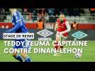 Teddy Teuma capitaine du Stade de Reims en Coupe de France contre Dinan-Lehon