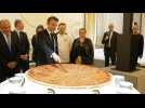France's Macron serves traditional Epiphany cake at the Elysee Palace