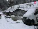 Hautes-Pyrénées : belles chutes de neige à Cauterets