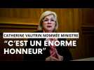Reims. première reaction de Catherine Vautrin, nommée Ministre