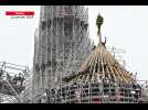 VIDÉO. Notre-Dame de Paris : un bouquet en guise de point final pour le chantier de la charpente