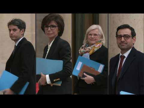 France's new ministers arrive for Attal government's first cabinet meeting