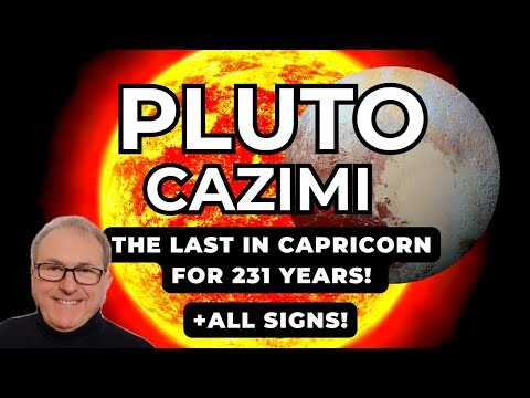 Pluto Cazimi 20th January - The last in Capricorn for 231 Years! + All Zodiac Signs