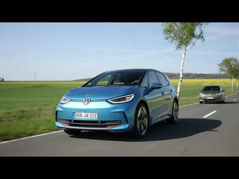 Volkswagen ID.3 in Olive Green Driving Video