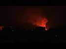 Explosions light up the sky during overnight Israeli strikes on Rafah