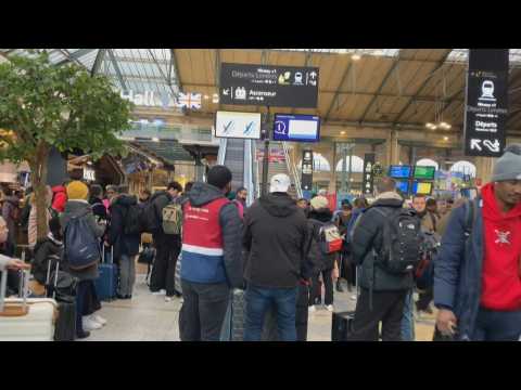 Cancelled Eurostar trains: images at Gare du Nord station in Paris