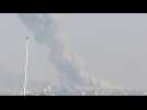 Smoke rises in Khan Yunis after strike