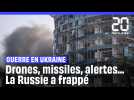 Guerre en Ukraine : « Drones suicide », alerte aérienne... Le point sur les frappes russes
