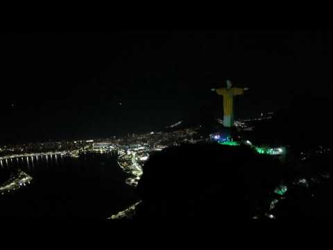 Rio's Christ the Redeemer statue lights up in tribute to Pele one year after his death