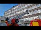 Rouen. Les pompiers du GRIMP escaladent l'hôpital des enfants
