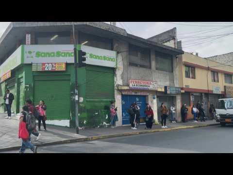 Stores closed in northern Quito amid armed violence in Ecuador