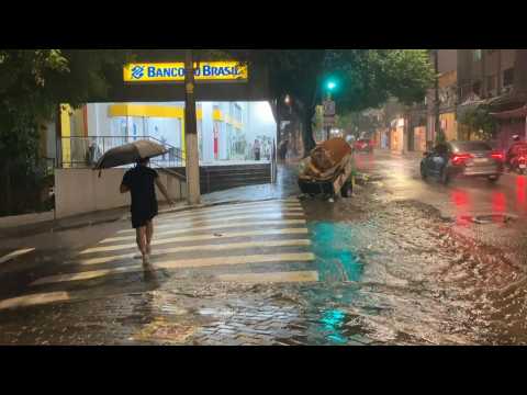 Heavy rains in Sao Paulo
