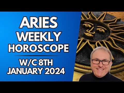 Aries Horoscope Weekly Astrology from 8th January 2024