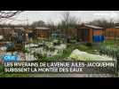 Crue : les riverains de l'avenue Jules-Jacquemin à Romilly-sur-Seine sous l'eau