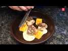 Recettes de chefs du Tarn. Poularde farcie et polenta