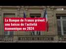 VIDÉO. La Banque de France prévoit une baisse de l'activité économique en 2024