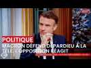 Emmanuel Macron défend Gérard Depardieu à la télévision, l'opposition réagit