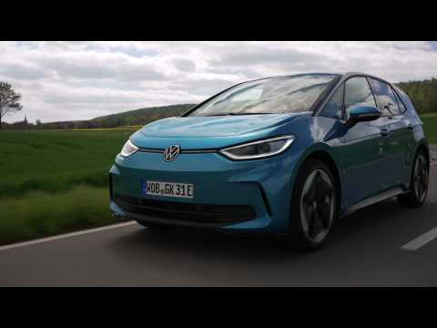 Volkswagen ID.3 in Blue Driving Video
