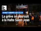Grève à la Halte St-Jean : près de 70 militants réunis en ce début d'année en tintamarre.