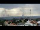 Plumes of smoke over Gaza seen from Israel - Label : AFPTV - First images - Category : News
