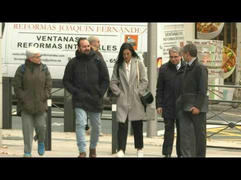 Spanish footballer Jenni Hermoso arrives at High Court in Madrid for hearing in Rubiales case