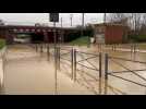 Inondations : le parking de la gare de Saint-Omer submergé