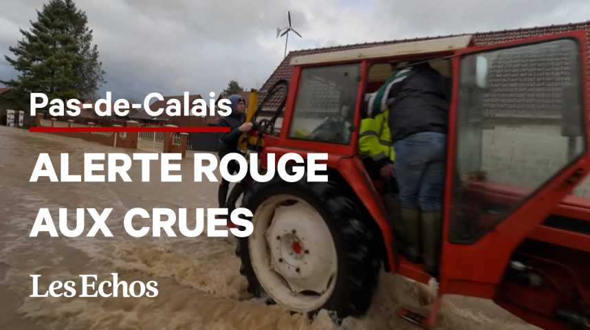 Illustration pour la vidéo « Dès qu'il pleut, on a peur » : le Pas-de-Calais placé en alerte rouge aux crues
