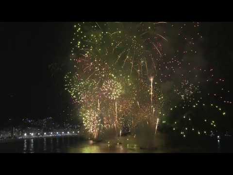 Rio welcomes 2024 with fireworks over Copacabana beach