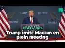 Trump se moque de Macron lors d'un meeting dans l'Iowa