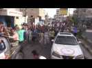 Yemeni anti-war protest march arrives in Hodeida