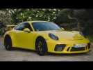 Porsche 911 GT3 Exterior Design in Yellow Trailer | AutoMotoTV