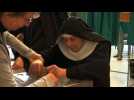 French vote: Nuns cast their vote for President