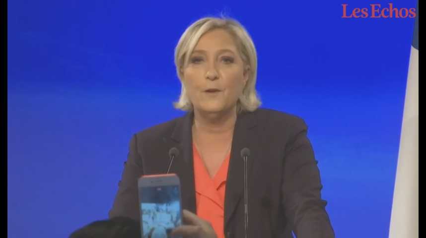Illustration pour la vidéo Marine Le Pen : "Le second tour consacre l'opposition entre mondialistes et patriotes"
